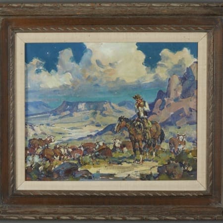 Marjorie Reed Night Herd Oil on Canvas-laid Board Marjorie Reed Marjorie Reed Night Herd Oil on Canvas-laid Board