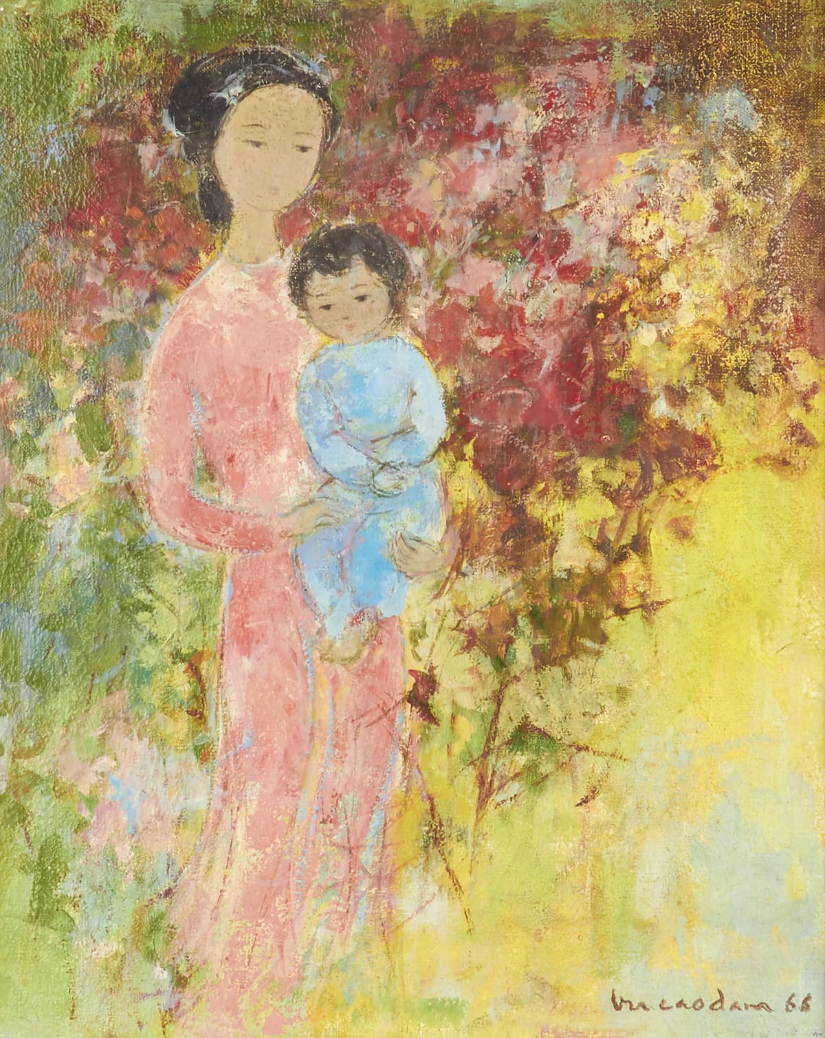 Vu Cao Dam Maternity Painting Vu Cao Dam Painting sold for $40,000