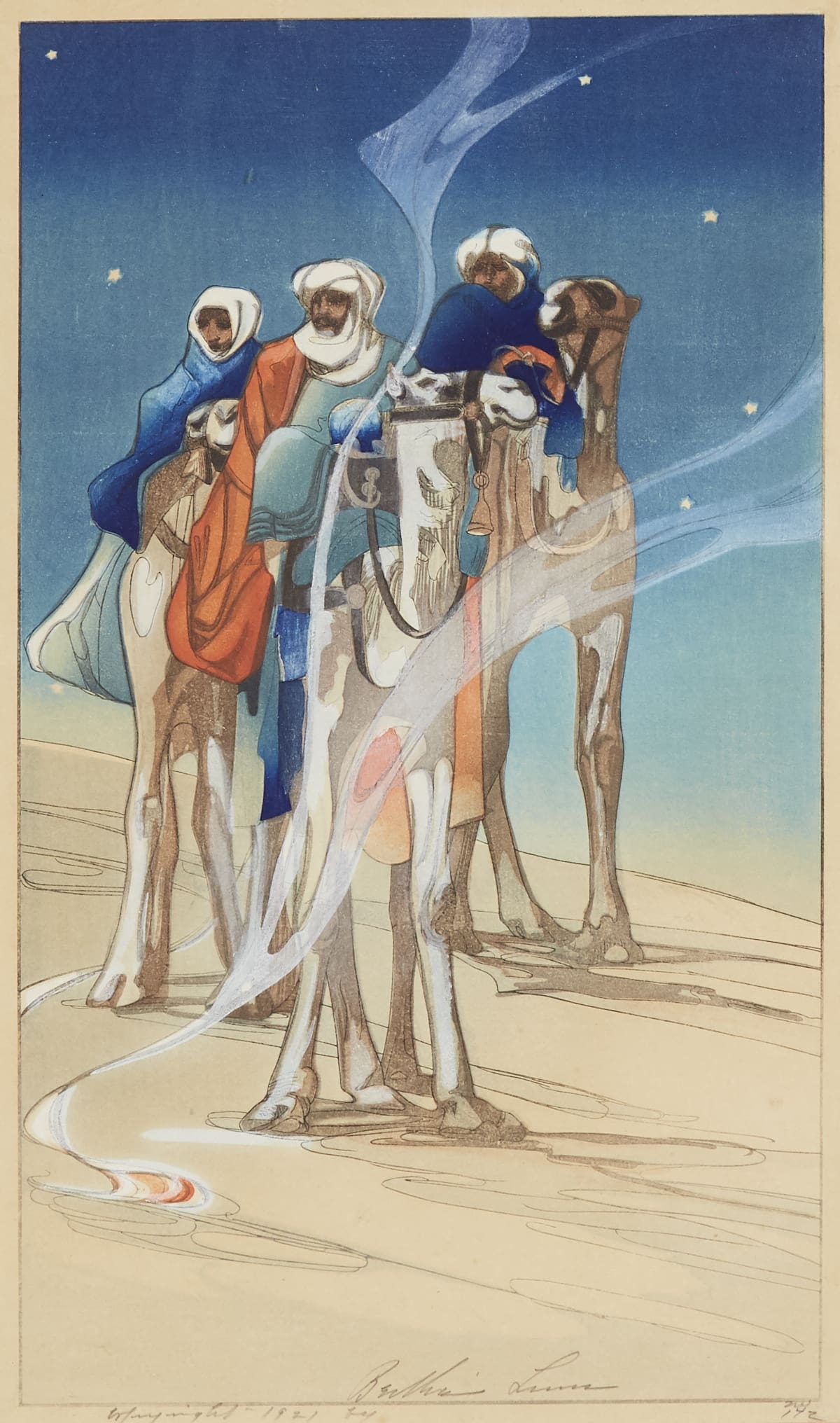 Bertha-Lum-22Three-Wise-Men22 Leonard Tsuguharu Foujita, "Jeune Fille Assise un Chat"