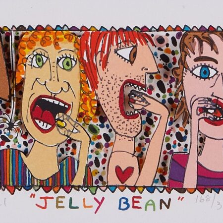 James Rizzi “Jellybean” Mixed Media Collage James Rizzi James Rizzi "Jellybean" Mixed Media Collage