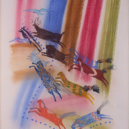 Jaune Quick-To-See Smith Pastel Black Elk’s Dream B Jaune Quick-To-See Smith Jaune Quick-To-See Smith Pastel Black Elk's Dream B