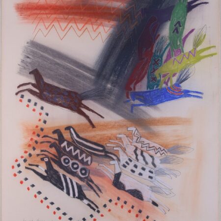 Jaune Quick-To-See Smith Pastel Black Elk’s Dream A Jaune Quick-To-See Smith Jaune Quick-To-See Smith Pastel Black Elk's Dream A