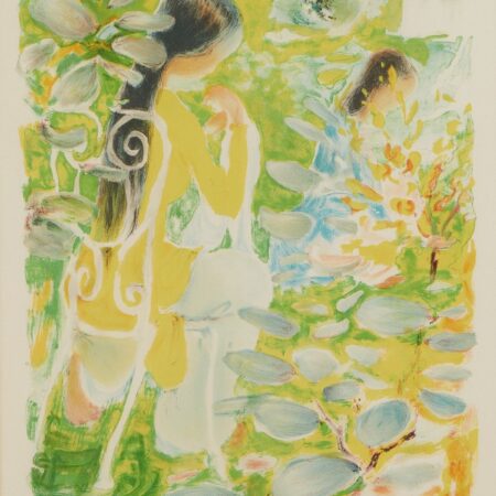 Le Pho “Sisters” Lithograph Le Pho Le Pho "Sisters" Lithograph