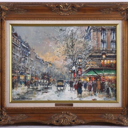 Antoine Blanchard Winter Scene Oil on Canvas Antoine Blanchard Antoine Blanchard Winter Scene Oil on Canvas