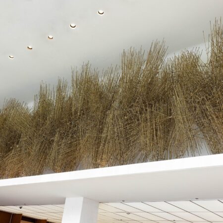 Monumental Harry Bertoia “Sunlit Straw” Sculpture Bertoia Monumental Harry Bertoia "Sunlit Straw" Sculpture