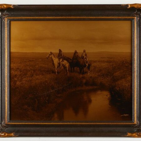 Edward Curtis “Three Chiefs” Modern Orotone Edward Curtis Edward Curtis "Three Chiefs" Modern Orotone