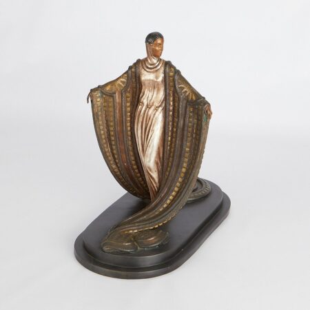Erte “La Mysterieuse” Bronze Sculpture 1980 Erté (Romain de Tirtoff) Erte "La Mysterieuse" Bronze Sculpture 1980
