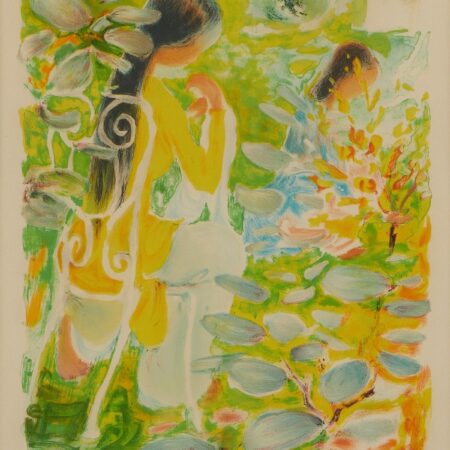 Le Pho “Sisters” Lithograph Le Pho Le Pho "Sisters" Lithograph