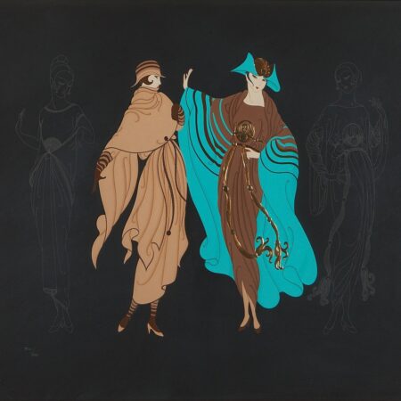 Erte “Metropolis Suite – On the Avenue” Serigraph Erté (Romain de Tirtoff) Erte "Metropolis Suite - On the Avenue" Serigraph