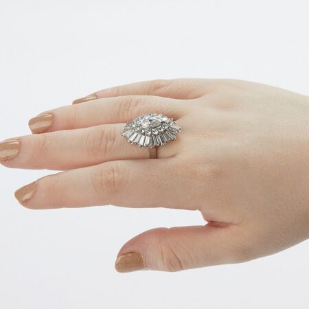 Large 4.14 CTW Diamond & Platinum “Ring-dant” Set Diamond Large 4.14 CTW Diamond & Platinum "Ring-dant" Set