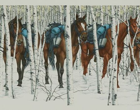 Bev Doolittle “Two Indian Horses” Lithograph Bev Doolittle Bev Doolittle "Two Indian Horses" Lithograph