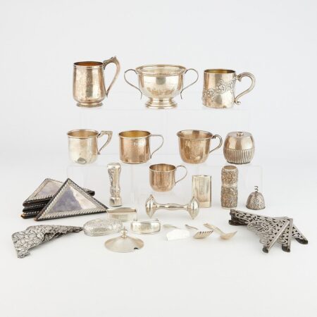 31 Sterling & Silver Objects 39.8 ozt Gorham 31 Sterling & Silver Objects 39.8 ozt