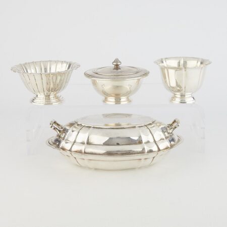 4 Pcs Sterling Serving Vessels 47.74 Troy oz Gorham 4 Pcs Sterling Serving Vessels 47.74 Troy oz