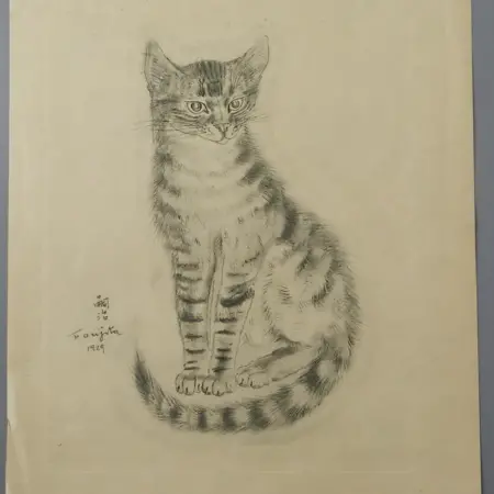 Leonard Tsuguharu Foujita Collotype Print Book of Cats