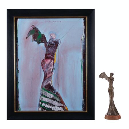 Fritz Scholder Painting & Bronze Sculpture Fritz Scholder Fritz Scholder Painting & Bronze Sculpture