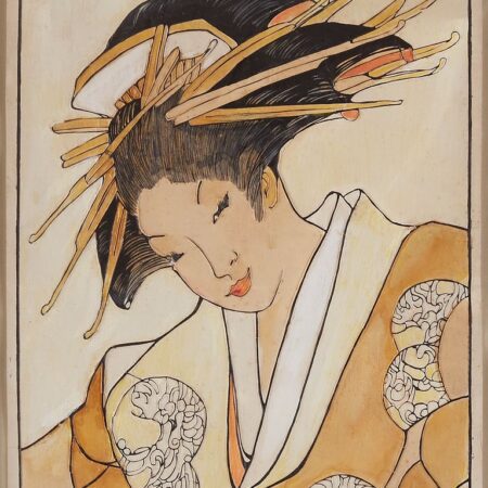 Bertha Lum Geisha Layered Block Print Bertha Lum Bertha Lum Geisha Layered Block Print