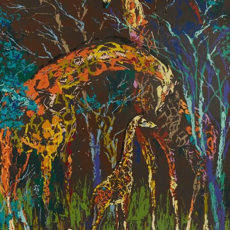 Leroy Neiman Giraffe Family Serigraph LeRoy Nieman Leroy Neiman Giraffe Family Serigraph