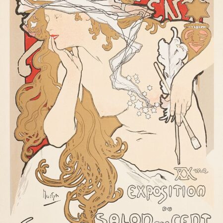 Alphonse Mucha 1896 Salon des Cent Poster & Walton “Paris: Known & Unknown” 1898 Alphonse Mucha Alphonse Mucha 1896 Salon des Cent Poster & Walton "Paris: Known & Unknown" 1898