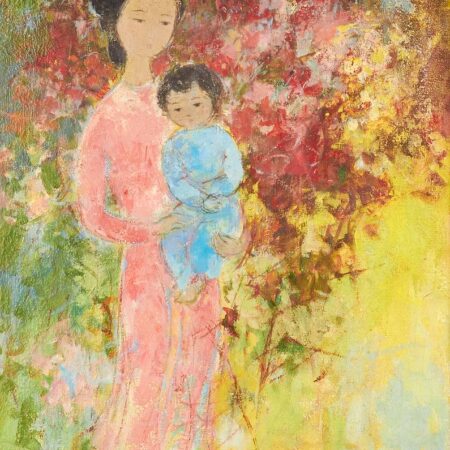 Vu Cao Dam “Maternity” Oil on Canvas Vu Cao Dam Vu Cao Dam "Maternity" Oil on Canvas