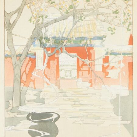 Bertha Lum “Chofu” Woodcut Print on Paper 1924 Bertha Lum Bertha Lum "Chofu" Woodcut Print on Paper 1924