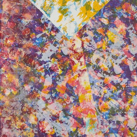 Sam Gilliam “Dusk” Mixed Media Screenprint 1974 Sam Gilliam Sam Gilliam "Dusk" Mixed Media Screenprint 1974