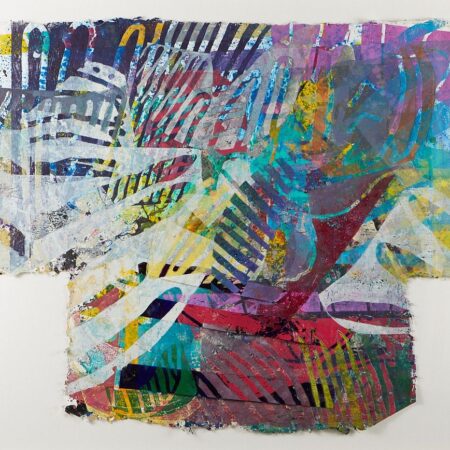 Sam Gilliam “Butterfly Days” Large Mixed Media Painting on Handmade Paper Sam Gilliam Sam Gilliam "Butterfly Days" Large Mixed Media Painting on Handmade Paper