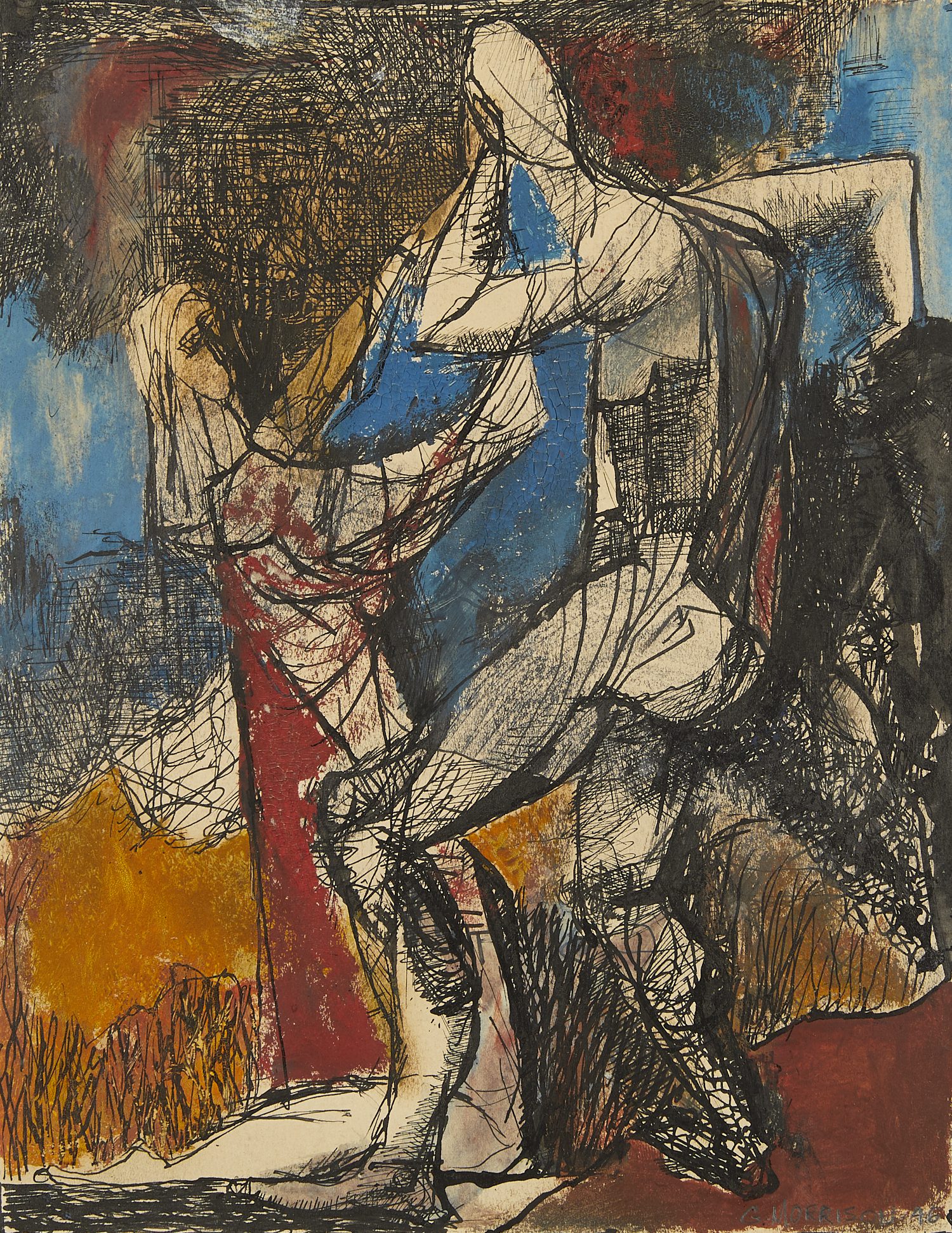 George-Morrison-Mixed-Media-on-Paper-11000